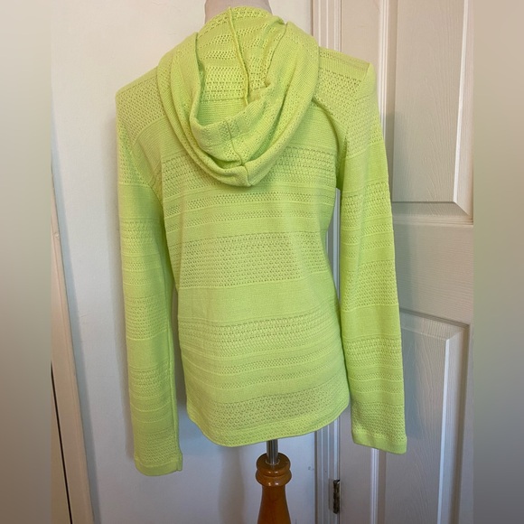 Dolcezza Lime Green Hooded Sweater - Picture 6 of 10